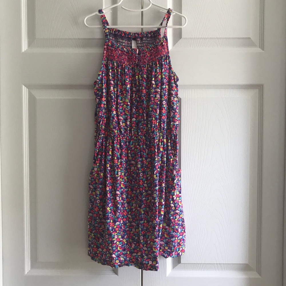 Girls spaghetti strap dress with pockets